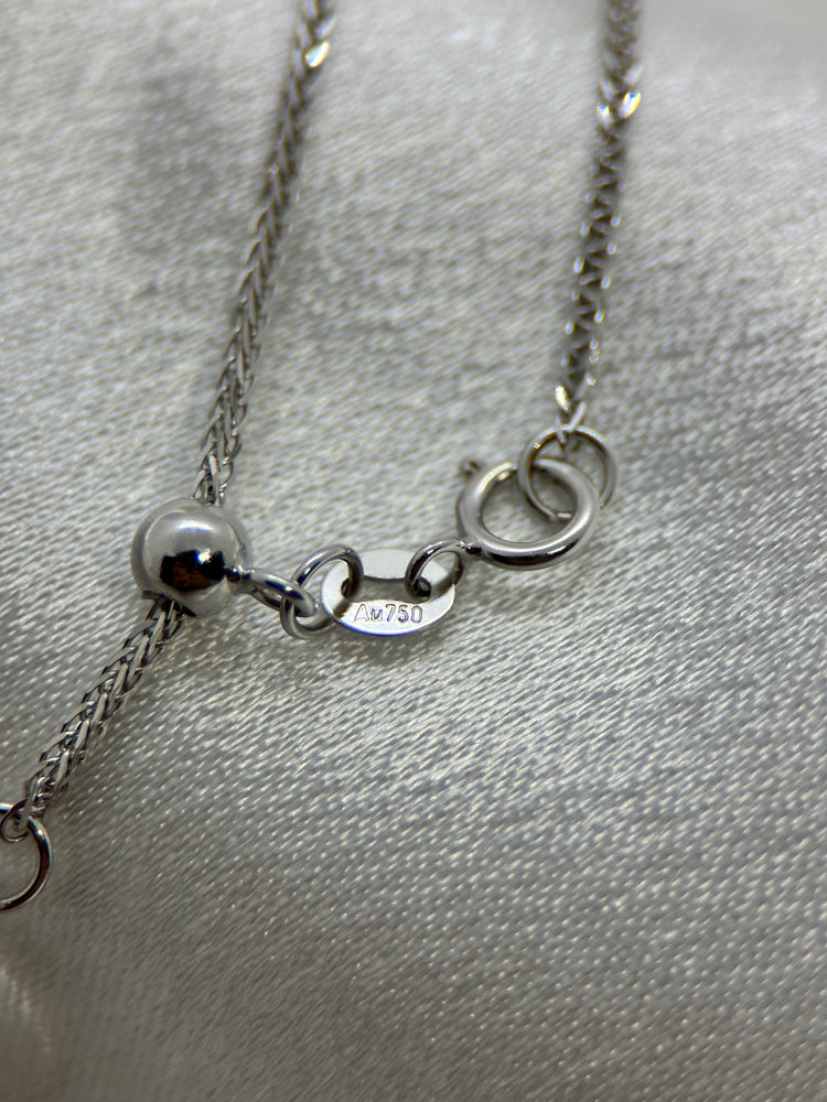 18K Halsband med Blå Spinell, Rubiner & Diamanter