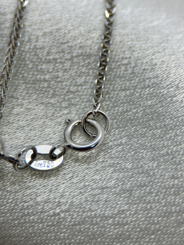 18K Halsband med Blå Spinell, Rubiner & Diamanter