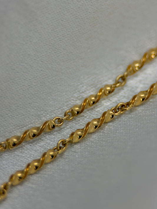 18K Gold Pocket-Watch Chain – 9.7g, 41 cm