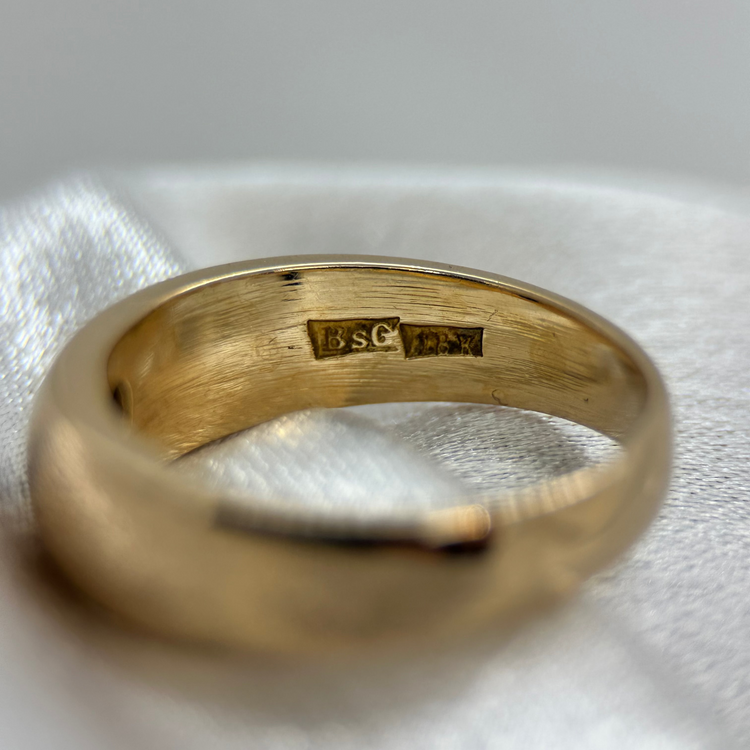 18K Safirring - ringstorlek 61