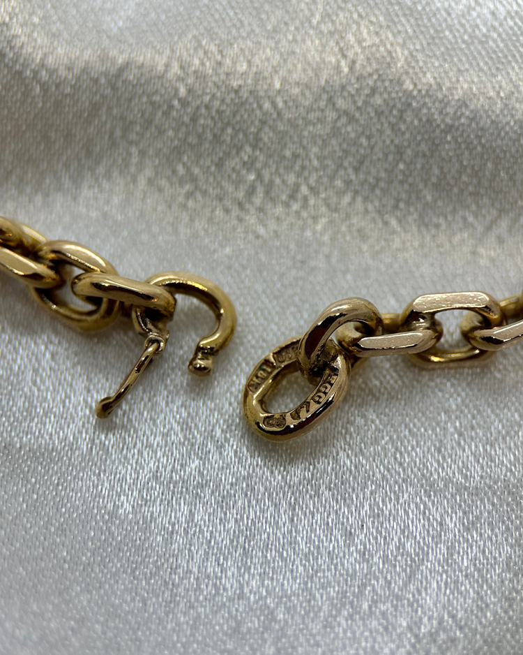 18K Ankarlänk Halsband - 69,3 g 1986