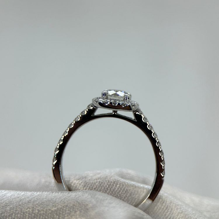 18K Diamantring & Alliansring från Hallbergs Guld - Ringstorlek 53