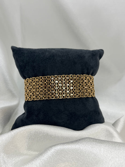 18K Armband med X-länk – 32.6g, 18.5 cm