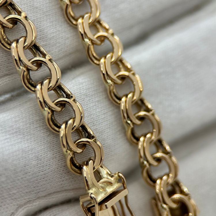 18K Bismarckarmband - 21,8 g 19 cm