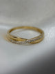 18K Crossover diamantring – Storlek 56.5