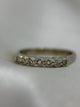 18K Diamantring – Scrolldesign, 7 briljanter, Storlek 55