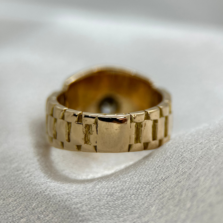 18K Diamantklackring - 1,29 ct ringstorlek 53