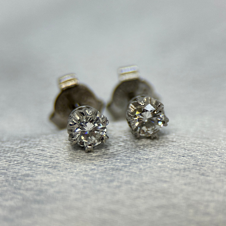 18K Diamant örhängen - 0,34 ct WVS