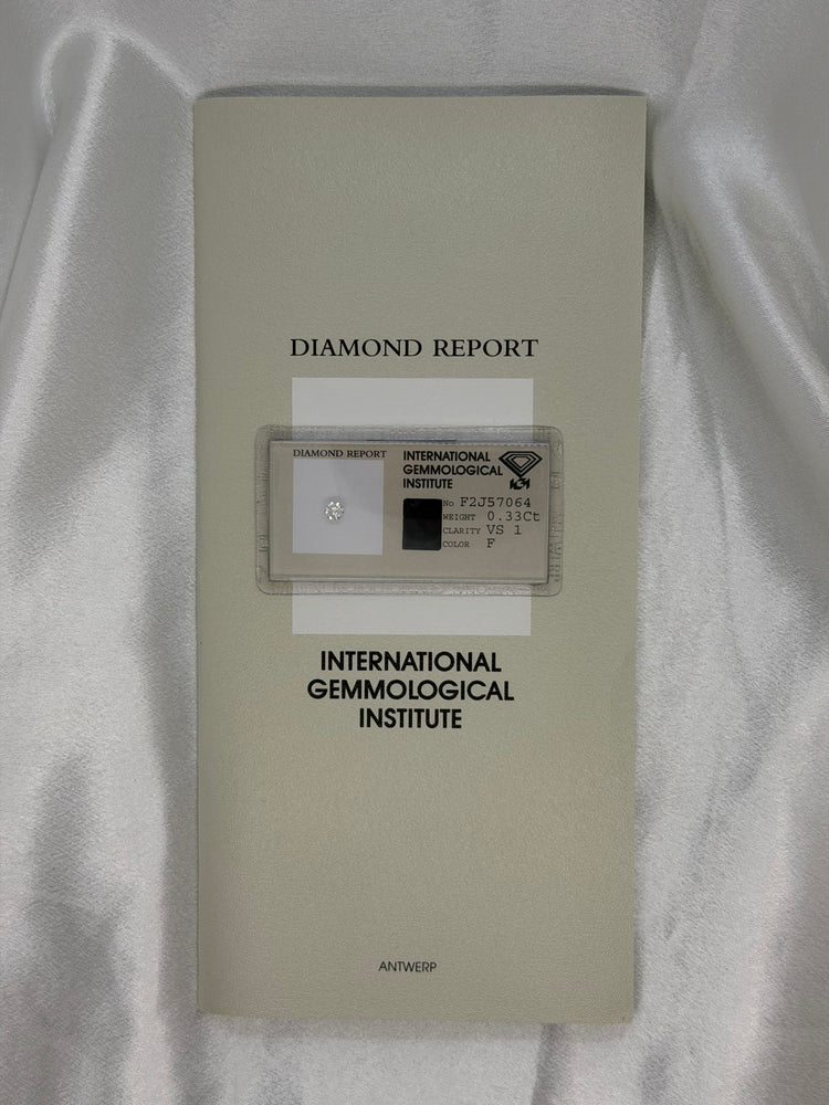 IGI 0.33 ct F VS1