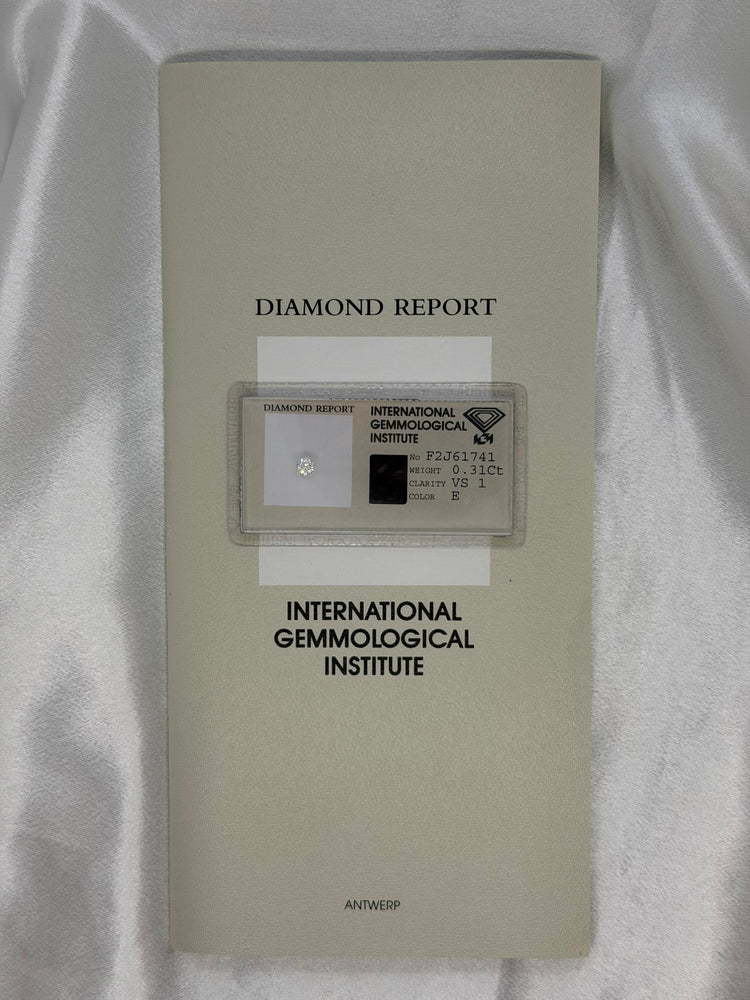IGI 0.31 ct E VS1