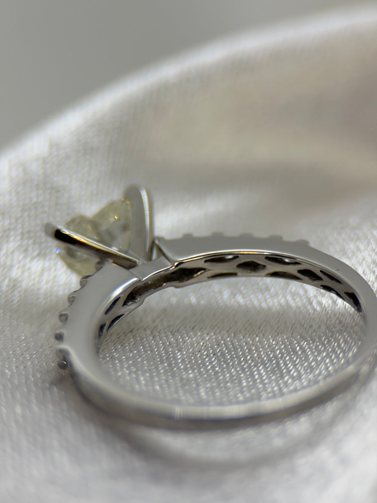 18K Hjärtslipad Diamantring – 1,02 ct Storlek 54