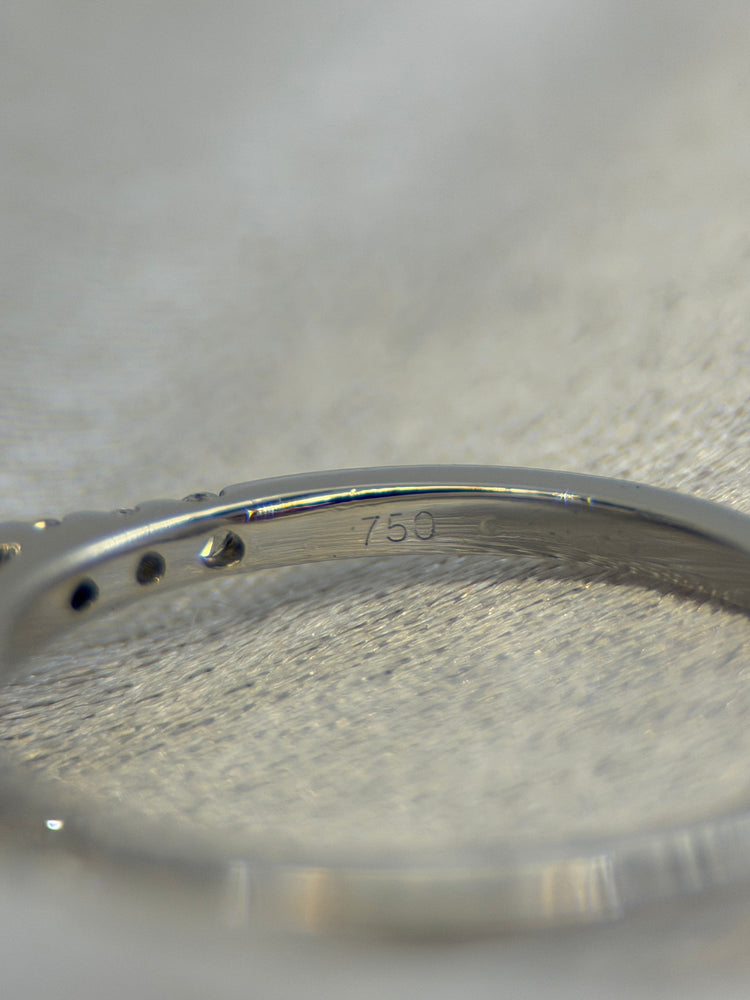 18K Diamantring Klusterdesign – Storlek 53.5