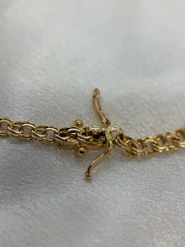 18K Bismarcklänk Halsband - 18.1g, 44.5 cm