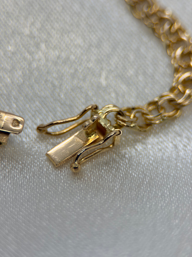 18K Bismarcklänk Halsband - 18.1g, 44.5 cm