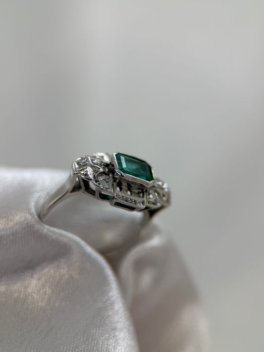 18K Smaragdring 1.50 ct – Storlek 54