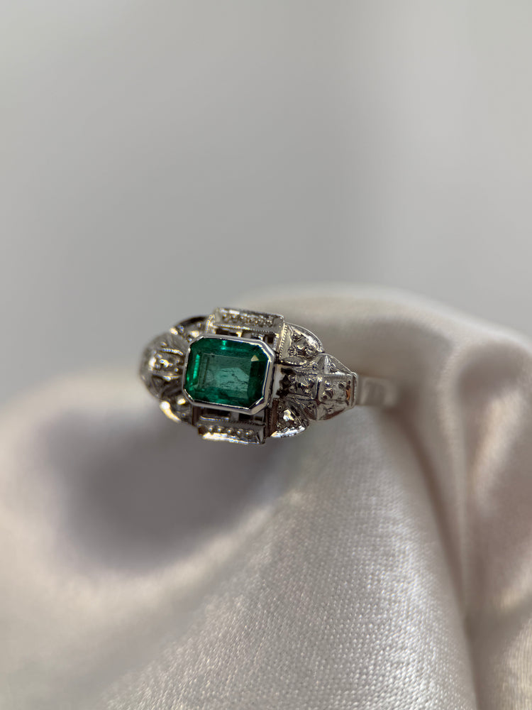 18K Smaragdring 1.50 ct – Storlek 54