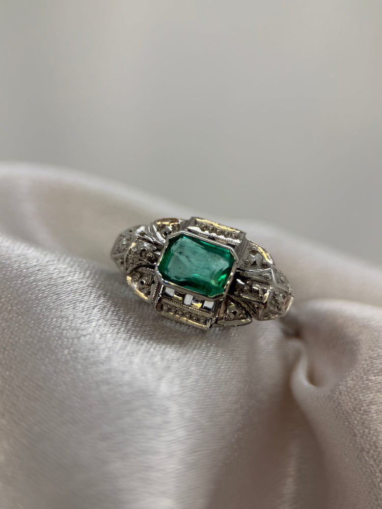 18K Smaragdring 1.50 ct – Storlek 54