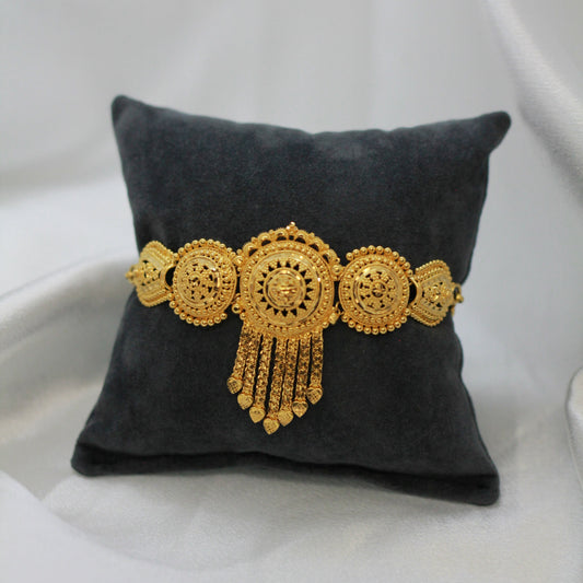 22K Indisk Chokerhalsband i filigrandesign - 26,2g