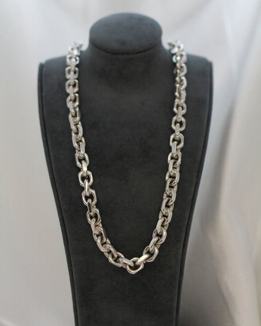 18K Ankar halsband flackslipad handgjord - 131,8g