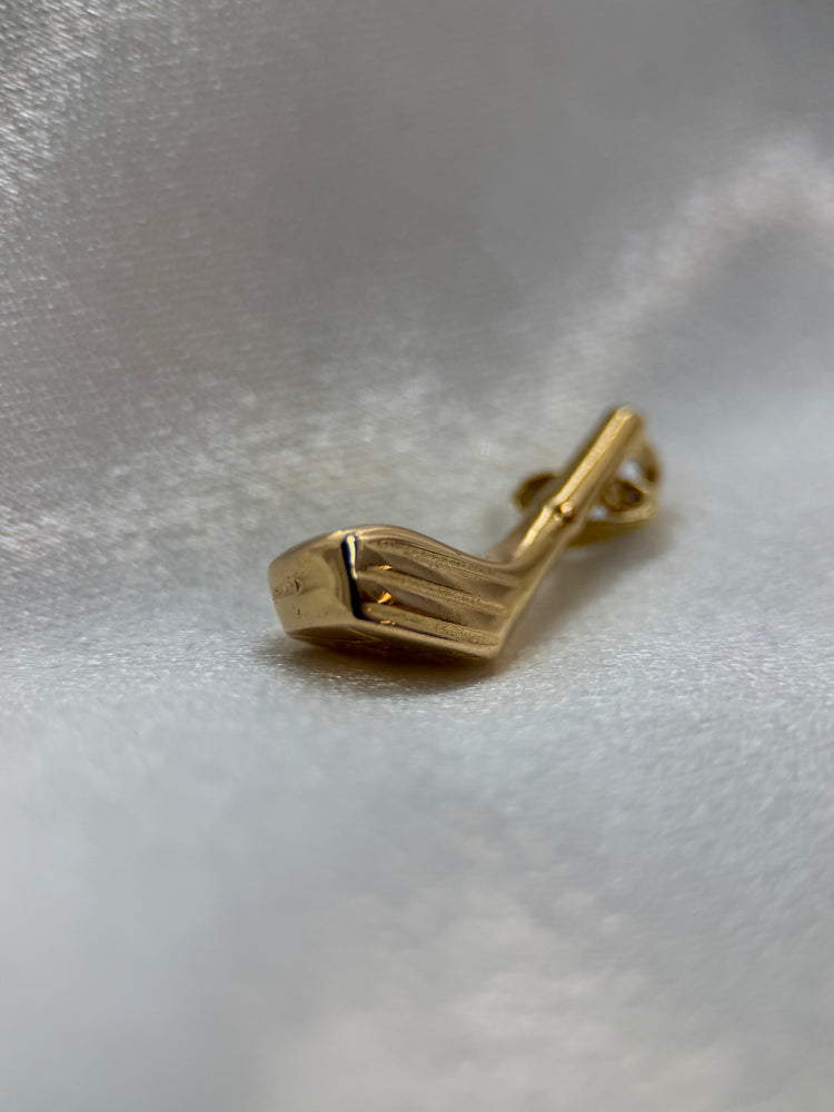 18K Pendant – Golf Club, 5.9g