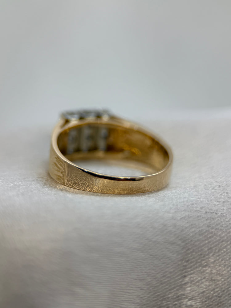 18K Kluster Diamantring – Storlek 58