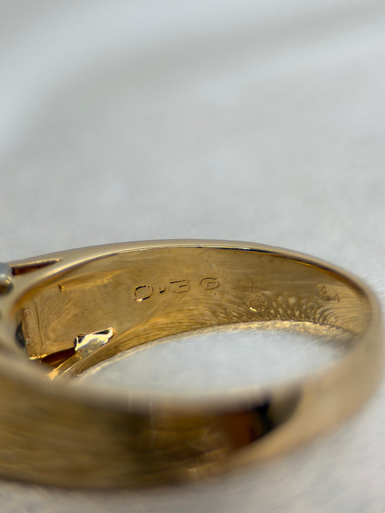18K Kluster Diamantring – Storlek 58