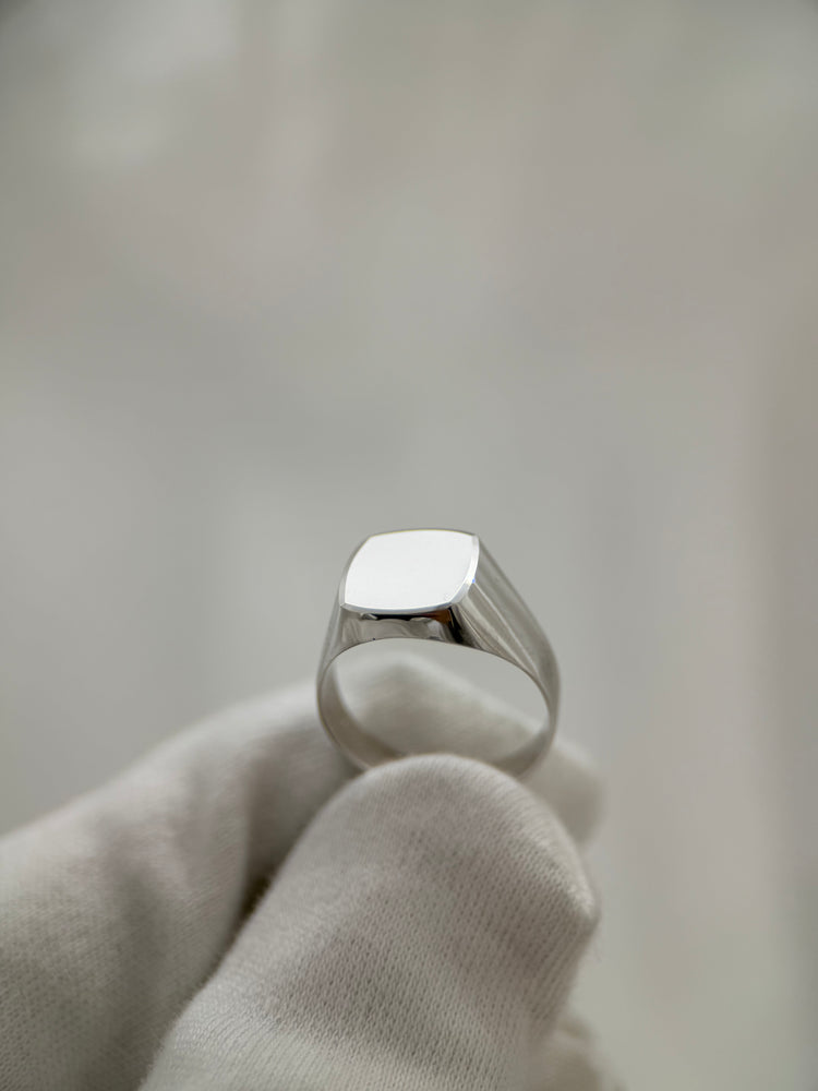 18K Vitguld Klackring – 3.7g, Storlek 54