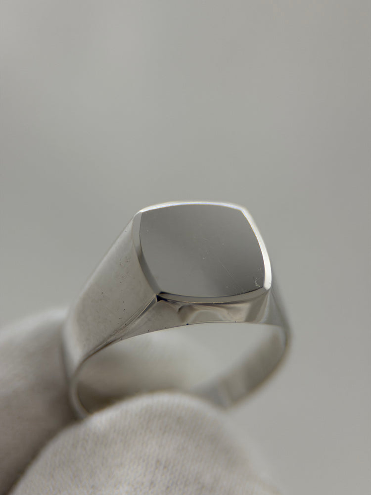 18K Vitguld Klackring – 3.7g, Storlek 54
