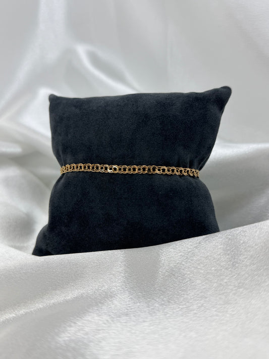 18K Bismarck armband – 4.5g, 18.5 cm
