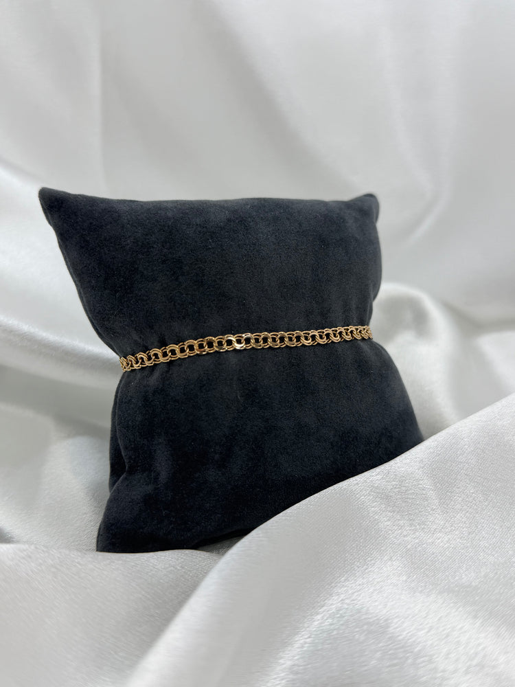 18K Bismarck-Link Bracelet – 4.5g, 18.5 cm