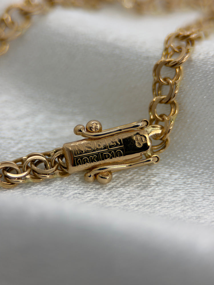 18K Bismarck-Link Bracelet – 4.5g, 18.5 cm
