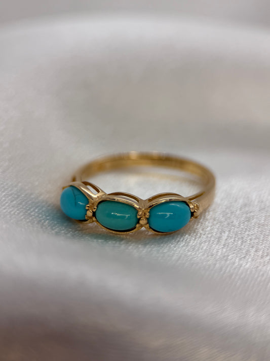 18KTurquoise Ring – Size 55.5