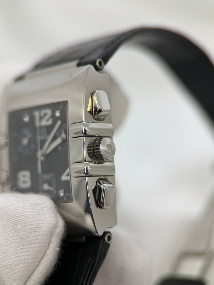 Omega Constellation Quadra Chronograph – Damarmbandsur i stål, 28mm