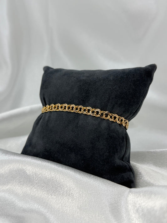 18K Bismarck armband – 10.0g, 18.5 cm