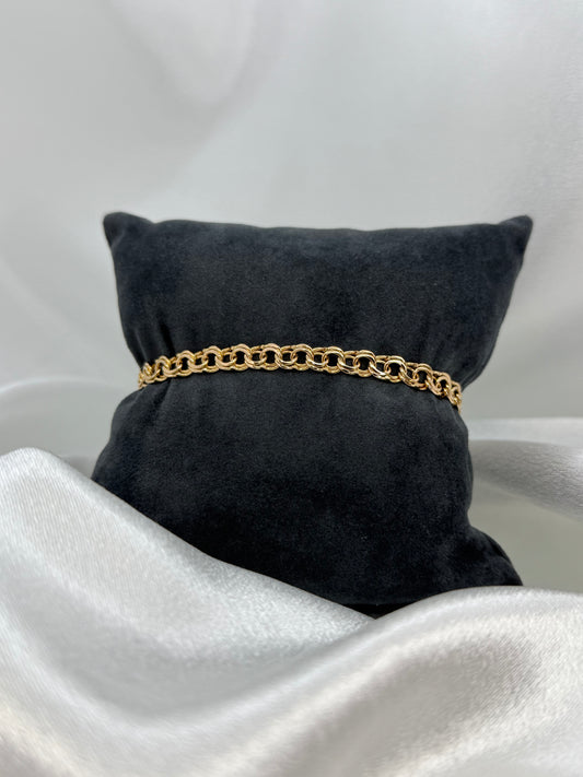 18K Bismarck armband – 10.0g, 18.5 cm