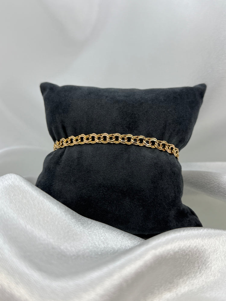 18K Bismarck armband – 10.0g, 18.5 cm