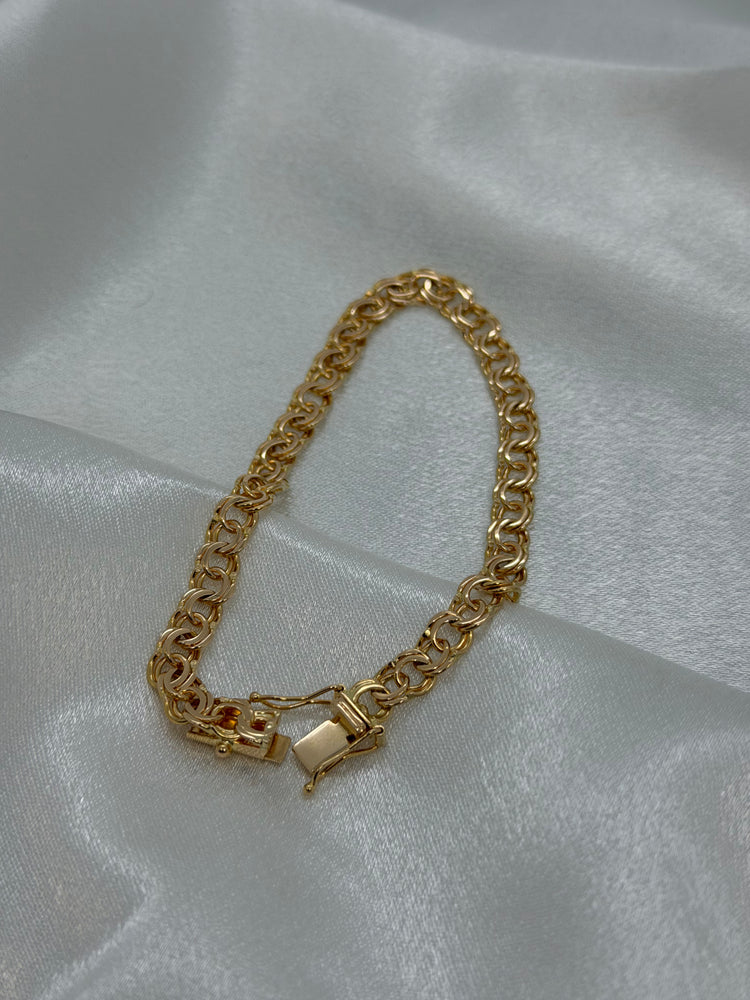 18K Bismarck armband – 10.0g, 18.5 cm