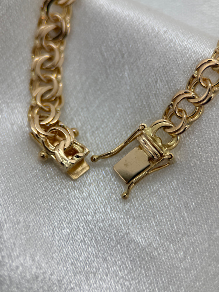 18K Bismarck armband – 10.0g, 18.5 cm