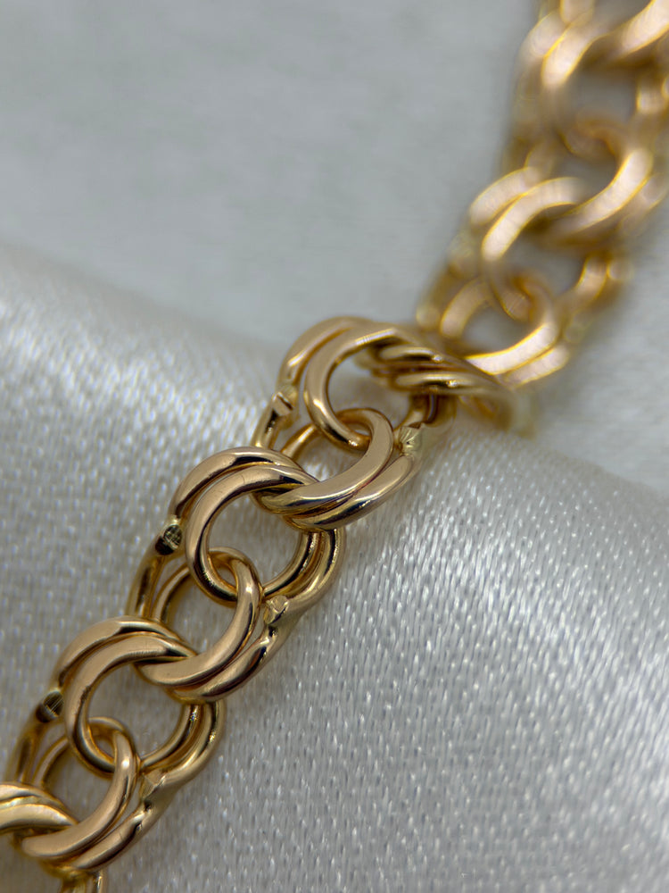18K Bismarck armband – 10.0g, 18.5 cm