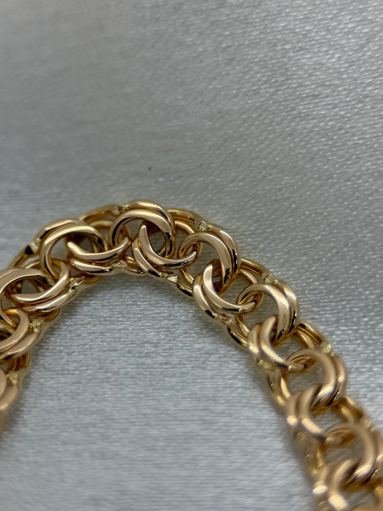 18K Bismarck armband – 10.0g, 18.5 cm