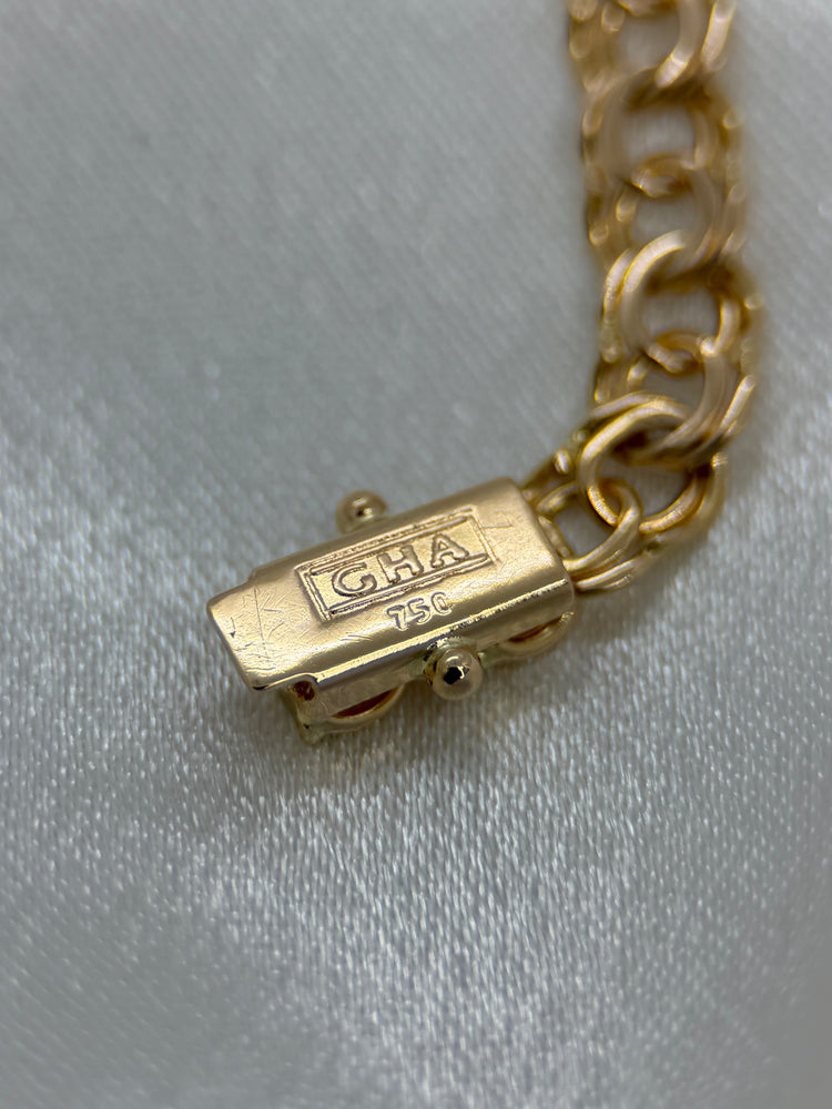 18K Bismarck armband – 10.0g, 18.5 cm