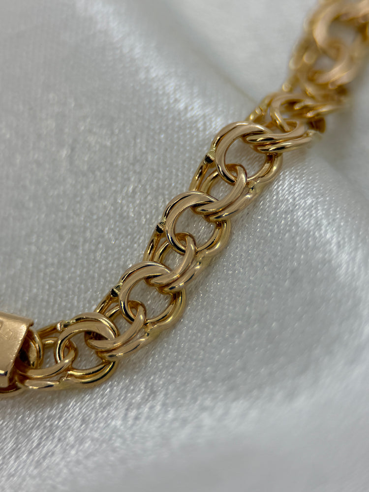 18K Bismarck armband – 10.0g, 18.5 cm