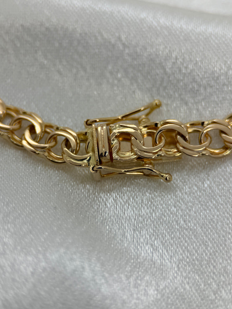 18K Bismarck armband – 10.0g, 18.5 cm