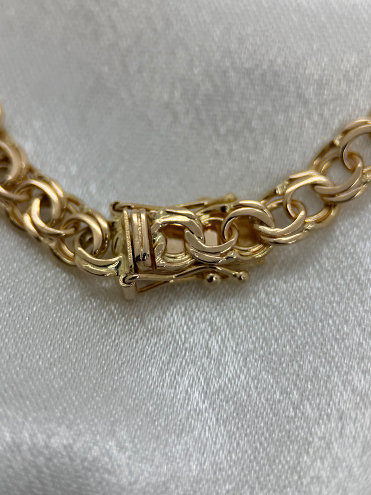 18K Bismarck armband – 10.0g, 18.5 cm