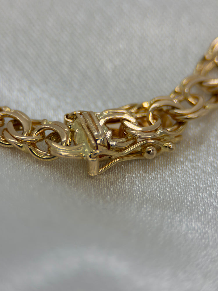 18K Bismarck armband – 10.0g, 18.5 cm