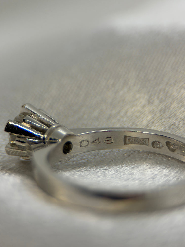 18K Solitär diamantring – 0.48 ct, Storlek 54