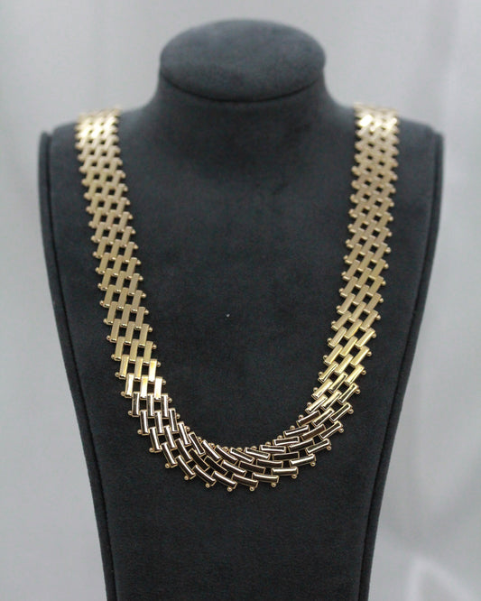 18K Staketlänk Halsband - 32,1 g 43 cm