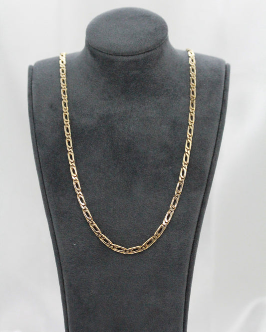 14K Fantasilänk Halskedja - 11,7 g 51 cm