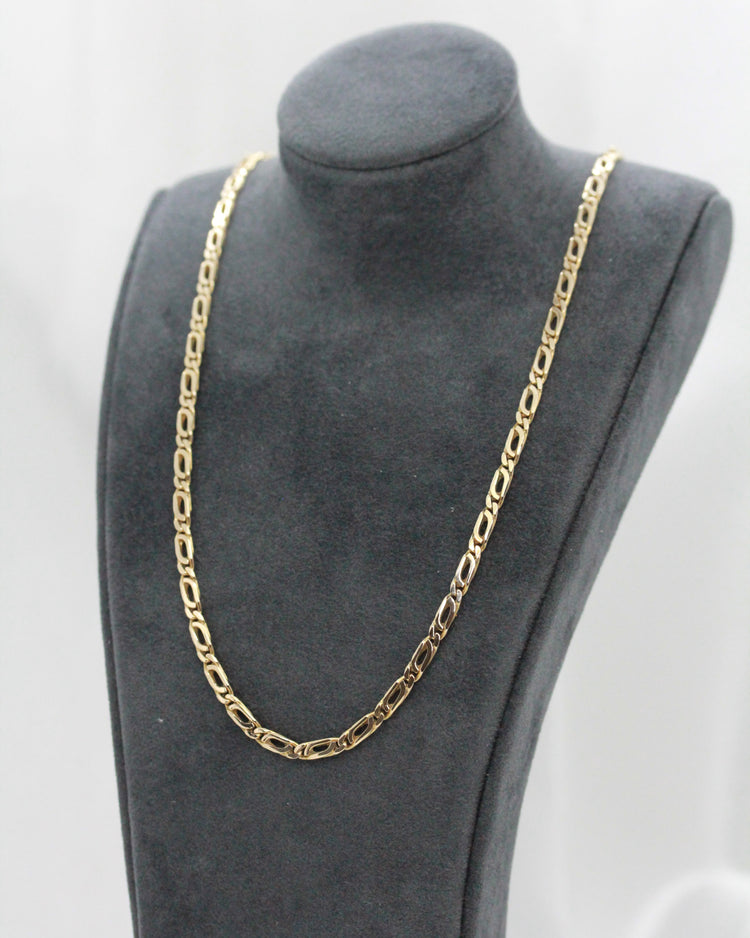 14K Fantasilänk Halskedja - 11,7 g 51 cm