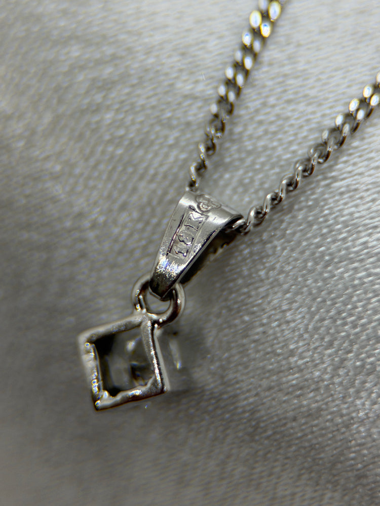 18K Diamanthänge – 0.25 ct, Vitguld